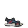 Geox Borealis Navy/Red Πέδιλα για αγόρια