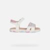 Geox Haiti White/Dk Pink Πέδιλα για κορίτσια