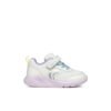 GEOX Sprintye White/Multicolor αθλητικά παπούτσια για μικρά κορίτσια
