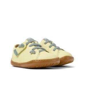 CAMPER Peu Κίτρινα, δερμάτινα, ανατομικά παπουτσάκια για τα πρώτα βήματα