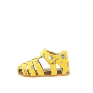 FALCOTTO Alby Savana Yellow, Δερμάτινα και ανατομικά κλειστά πέδιλα για τα πρώτα βήματα