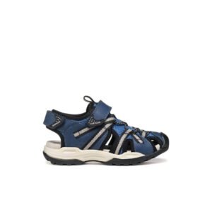 GEOX Borealis Denim/Grey Κλειστά ανατομικά πέδιλα για αγόρια