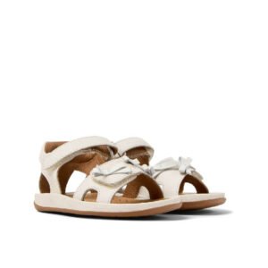 CAMPER Twins Λευκά πέδιλα για μικρά κορίτσια