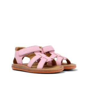 CAMPER Bicho Pink Ανατομικά, δερμάτινα πέδιλα για κορίτσια