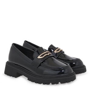 EXE Kids Μαύρα Λουστρίνι Loafers για κορίτσια