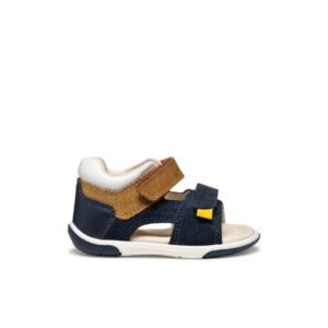 GEOX Zapito Navy/Caramel Πέδιλα με κλειστή φτέρνα για αγόρια