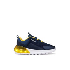 GEOX Activart Illuminus Navy/Yellow Αθλητικά παπούτσια με φωτάκια