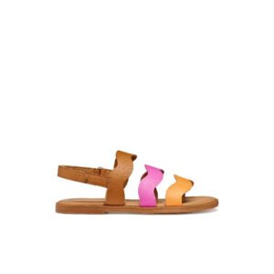 GEOX Karly Cognac/Fuchsia Πέδιλα για κορίτσια