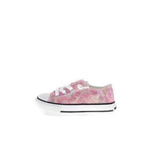 NATURINO Ayasy Pink Glitter Πάνινα παπούτσια για κορίτσια