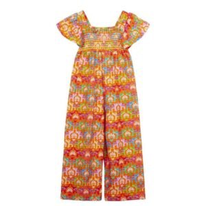 Agatha Ruiz De La Prada Πορτοκαλί Ολόσωμη φόρμα με πολύχρωμα σχέδια