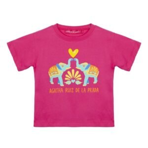 Agatha Ruiz De La Prada Φούξια μπλούζα με print ελέφαντες