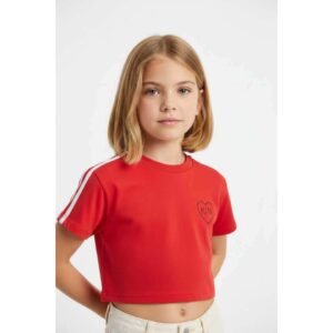 Κόκκινη μπλούζα crop της Koralline girl