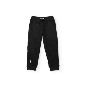 Παιδικό μαύρο jogger παντελόνι με cargo λεπτομέρειες απο την NATH Kids