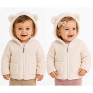 Ζακέτα Teddy EMC Unisex με Κουκούλα για μικρά παιδιά