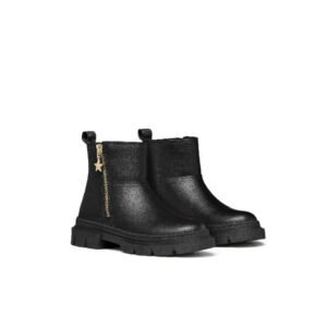 GEOX Karsyn Black Μποτάκια τύπου Chelsea για κορίτσια