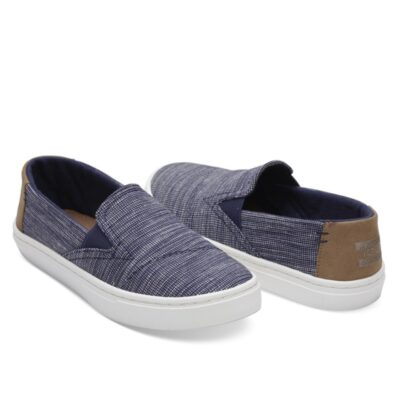 NAVY STRIPED CHAMBRAY (Youth Luca)