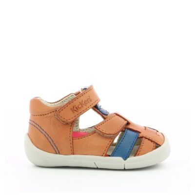 Baby Shoes WASABOU CAMEL BLUE