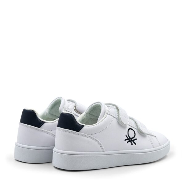 BENETTON Sneaker LABEL VELCRO – White/Navy
