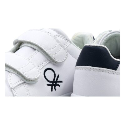 BENETTON Sneaker LABEL VELCRO – White/Navy