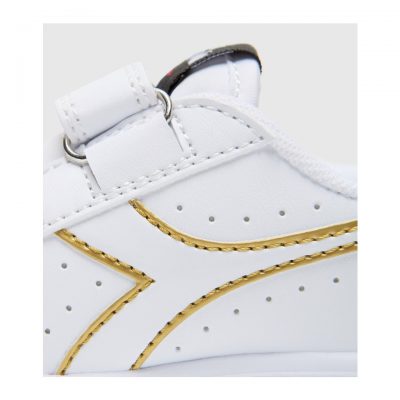 DIADORA Sneaker GAME P DT – White/Black/Gold