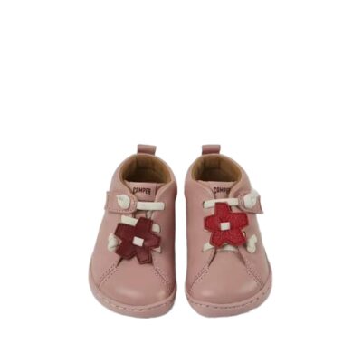 Camper Twins pink Hook & Loop for girls’ first steps