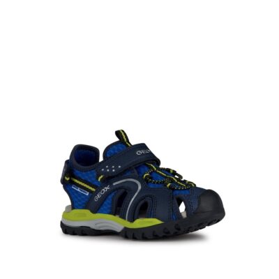 Geox Borealis Royal/Lime Closed sandals for boys