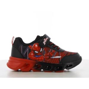 LEOMIL Spiderman Black/Red Αθλητικά παπούτσια με φωτάκια για αγόρια
