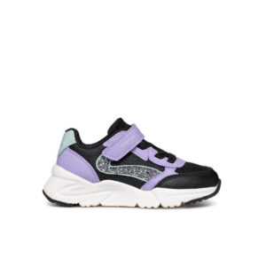 GEOX Loftus Black/Lavender Αθλητικά παπούτσια για κορίτσια