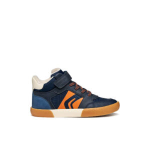 GEOX Gisli Navy/DK Orange Χαμηλά μποτάκια για αγόρια