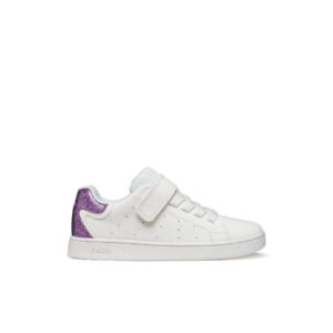 GEOX Eclyper White/Lilac Sneakers για κορίτσια