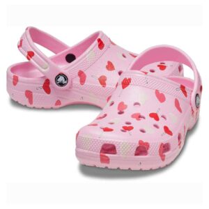 CROCS Classic Clog Ροζ με καρδιές