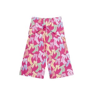 Agatha Ruiz De La Prada Φούξια παντελόνα με σχέδιο πολύχρωμους φιόγκους