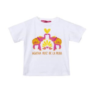 Agatha Ruiz De La Prada Λευκή μπλούζα με print ελέφαντες