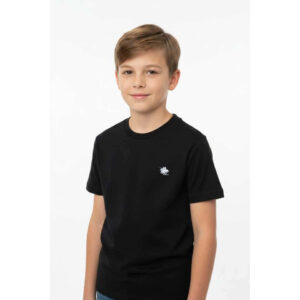 Μαύρο T-shirt για αγόρια της Polo Club London 1909