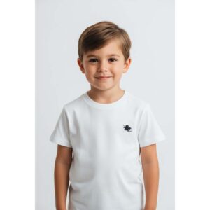 Λευκό T-shirt για αγόρια της Polo Club London 1909