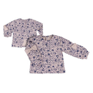 EMC Φούτερ μπλούζα σε μπεζ χρώμα με μπλε φλοράλ σχέδιο για κορίτσια