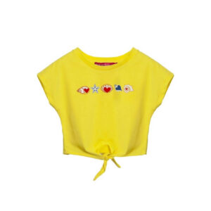 Κοντομάνικη μπλούζα για κορίτσια σε έντονο κίτρινο χρώμα της Agatha Ruiz De La Prada